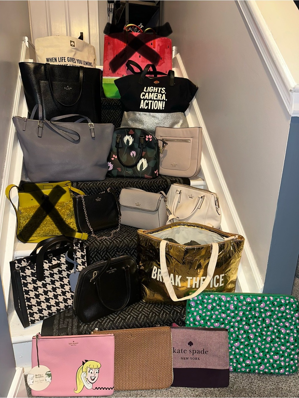 HUGE Kate spade bag purge